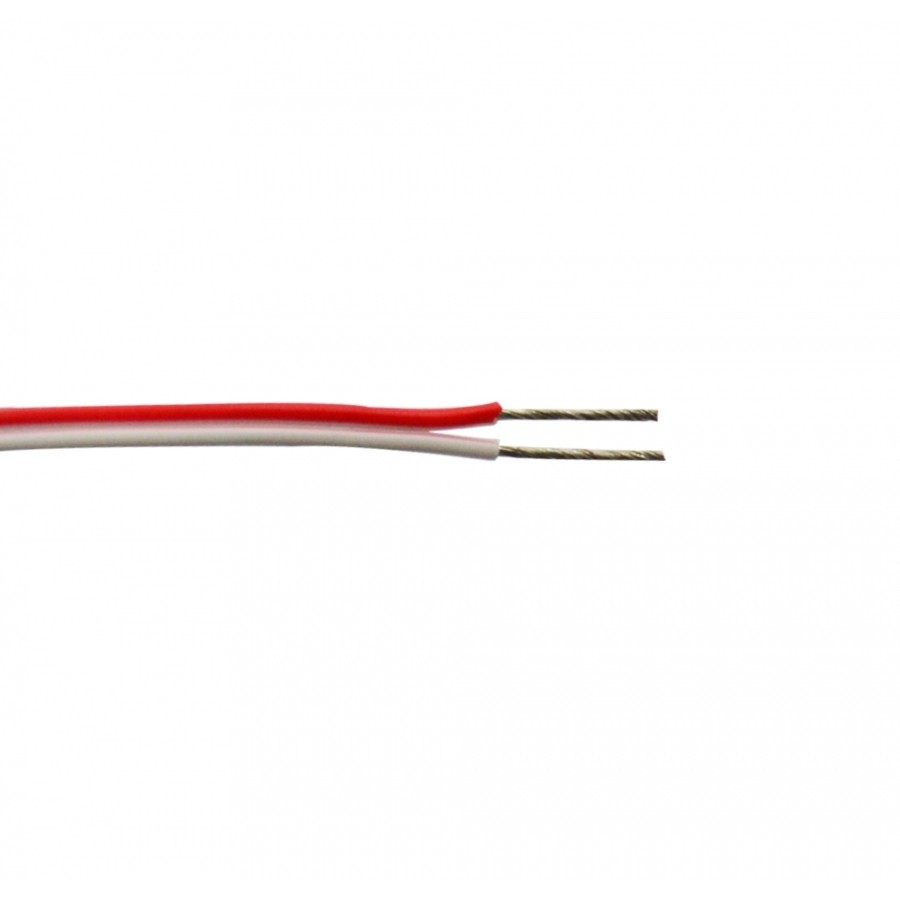 LED WIRE-UL 18AWG RED-WHITE