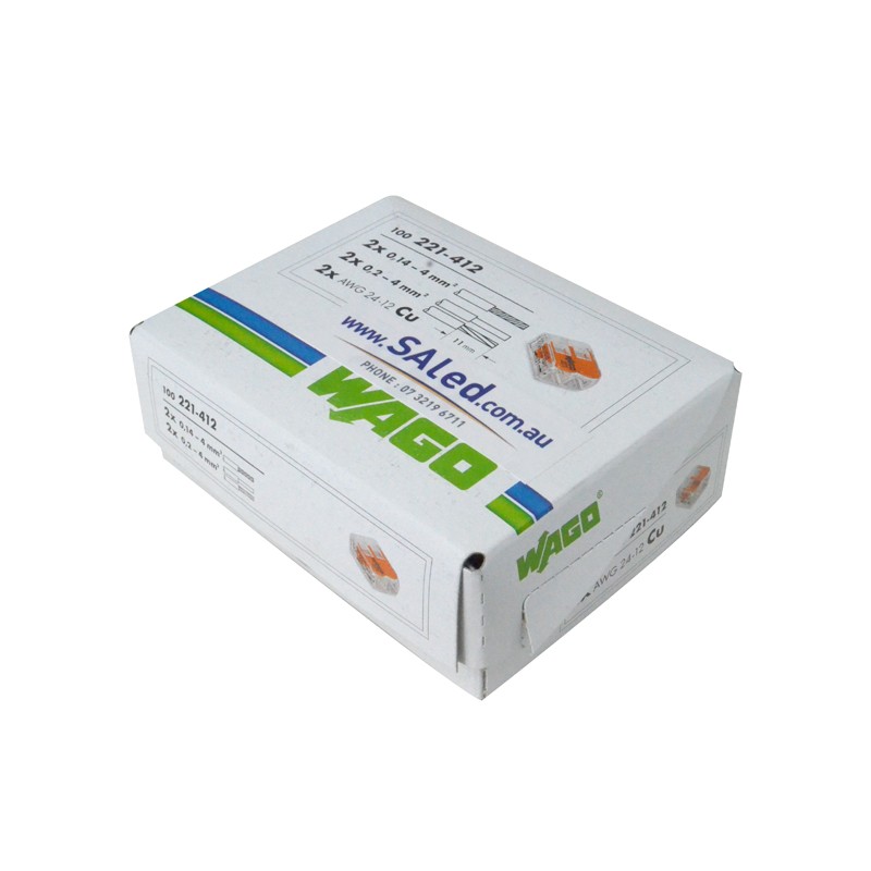2 WAGO Connectors 1 Box (50 connectors)