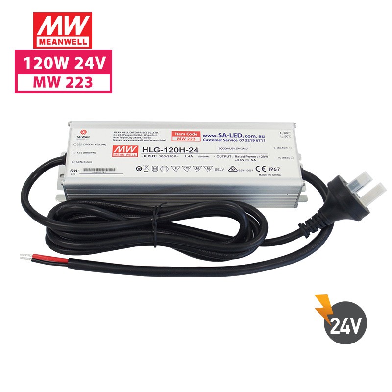 SA HLG 120H 5A 24V with 3 pin plug